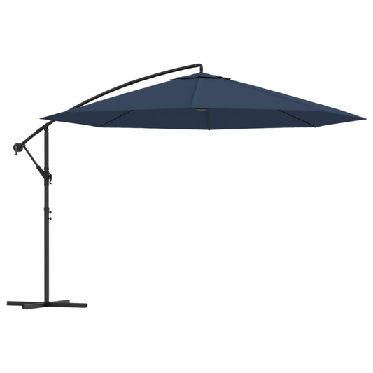 137.8" Cantilever Garden Parasol, Terracotta, Aluminum Pole